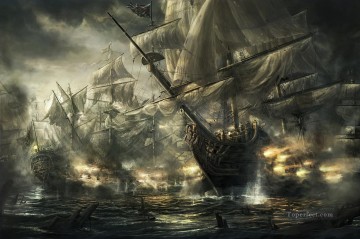Royal George por los buques de guerra Radojavor Pinturas al óleo